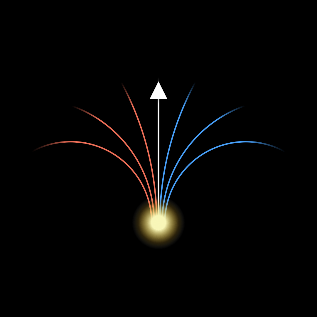 A unified base launching upward, amplified
