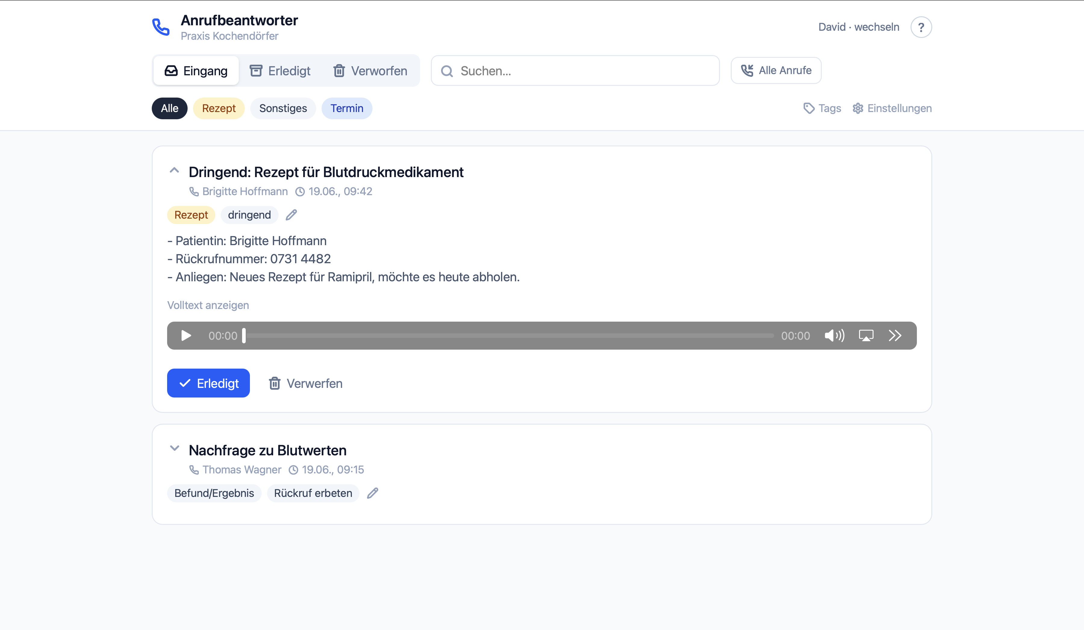 GDPR-compliant AI voicemail with triage